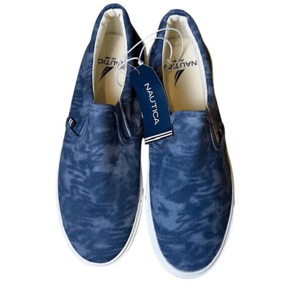 NWT Nautica Candler Slip On Shoes in Indigo‎ Tie Dye Print Men\'s Size 9.5 main image 9